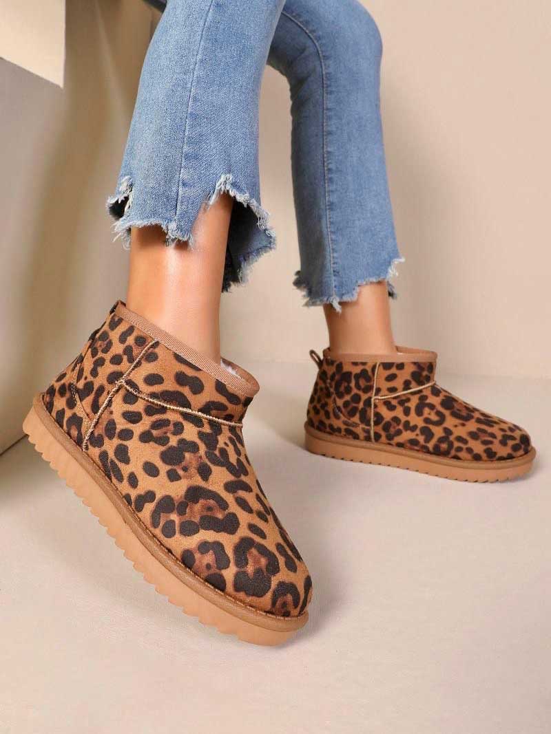 Melany - Lave bamsestøvler i ruskindslook