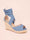 Malucca - Espadrillos med hæl og bindebånd