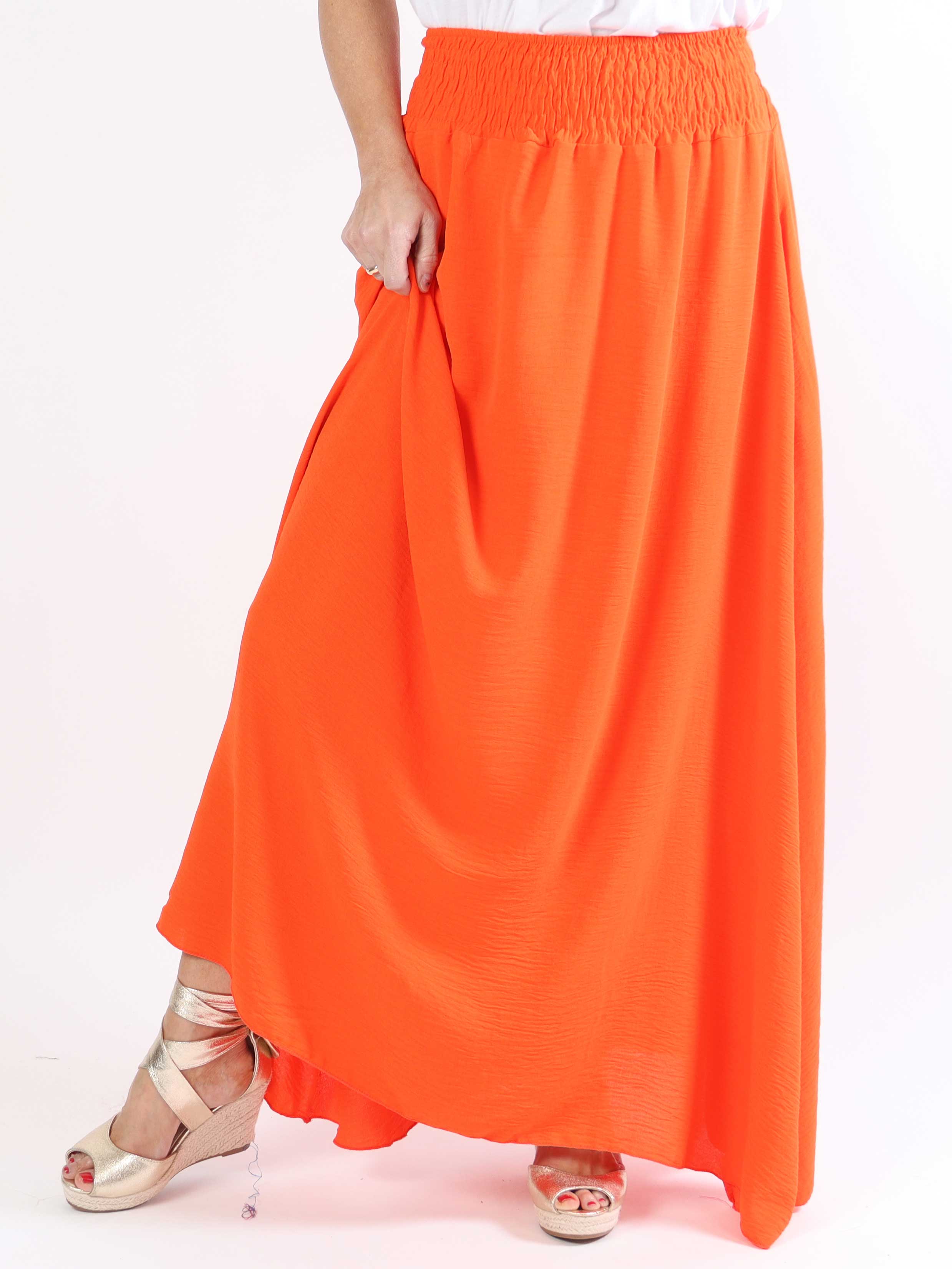 Amalia - Sød lang plus size nederdel