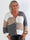 Amberlyn - Ternet plus size strikcardigan med guld knapper