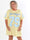 Andrea - Plus size t-shirtkjole viskoseblanding med sporty baseball-inspireret design