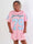 Andrea - Plus size t-shirtkjole viskoseblanding med sporty baseball-inspireret design