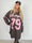 Andrea Long Sleeve - Joggingkjole i viskoseblanding med sporty baseball-inspireret design