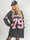 Andrea Long Sleeve - Plus size kjole i viskoseblanding med sporty baseball-inspireret design