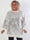 Astoria - Blød plus size strikbluse med fine pailletter på fronten