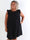 Aviaya - Plus size kjole med flæseærmer og hæklet detalje foroven pyntet med pailletter