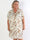 Reem Butterfly - Elastisk plus size kjole med sommerfugleprint og v-udskæring