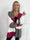 Belis - Flerfarvet ternet strikcardigan