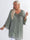 Benedicte - Sød plus size tunika med broderet og blonde detaljer