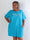 Berna - Plus size t-shirtkjole i bomuld med lommer og glimtende “VOGUE”-detalje