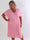 Bibbi - Løs plus size t-shirtkjole i en viskose- og hørblanding med lommer foran
