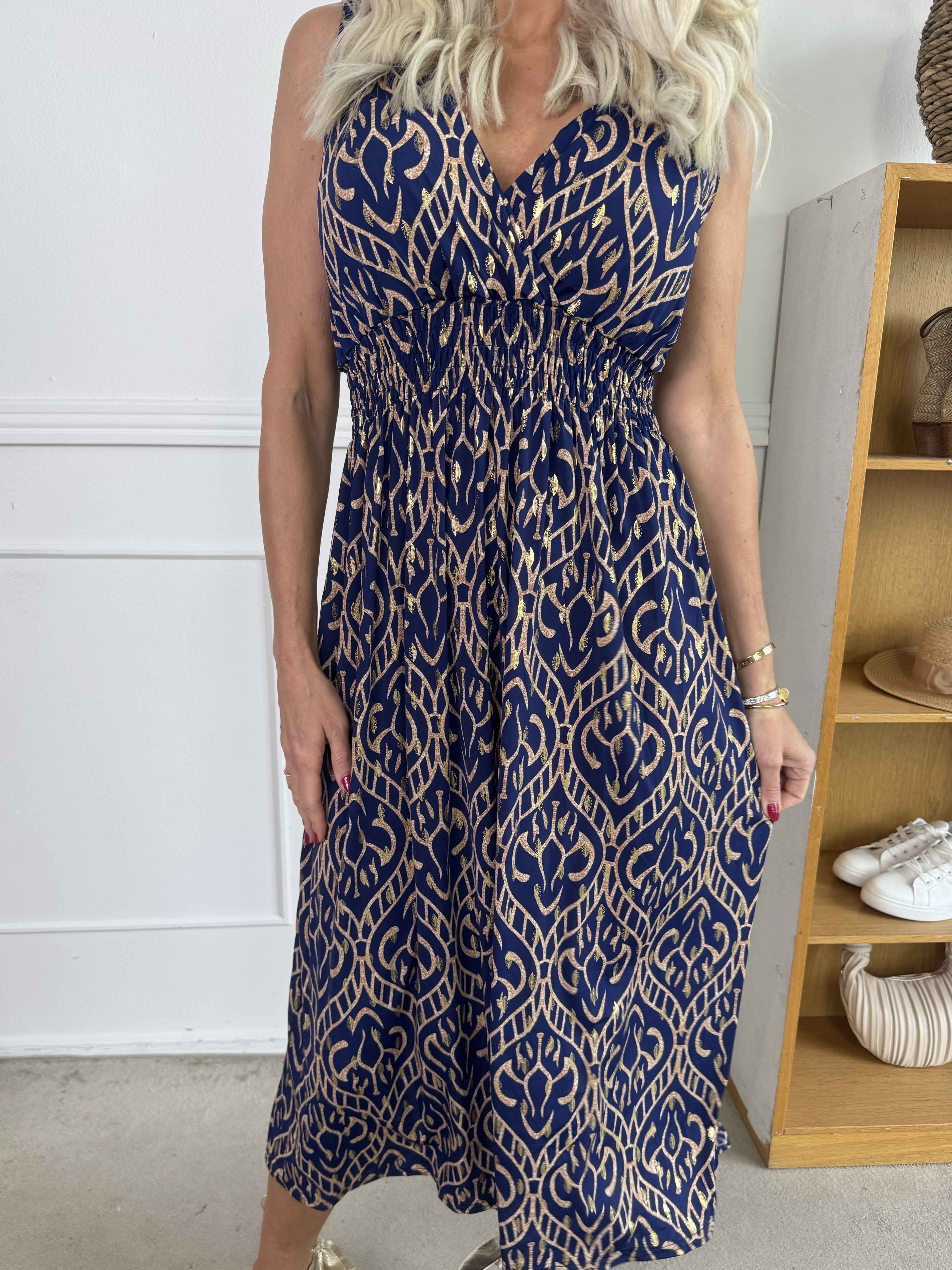 Camille - Stropkjole i elastisk stof