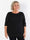 Candidas - Plus size blondetunika med chiffonlag