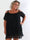 Capitolina - Plus size blondekjole i bomuldsblanding med åbne skuldre