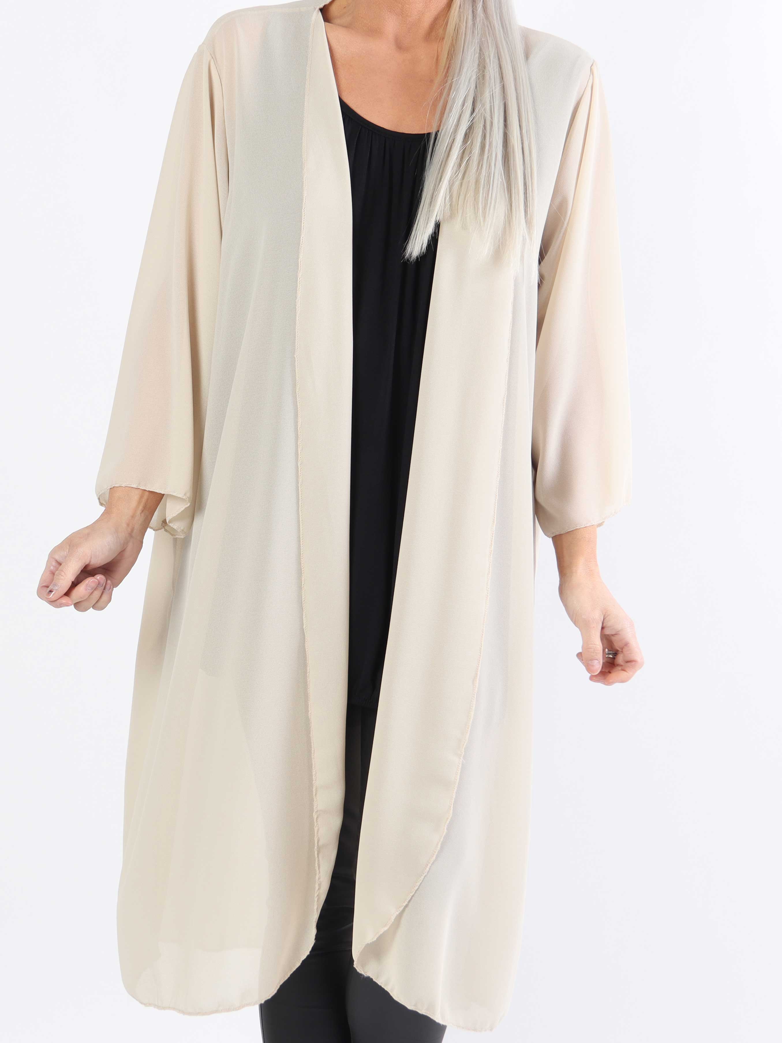 Christina - Let semitransparent plus size cardigan