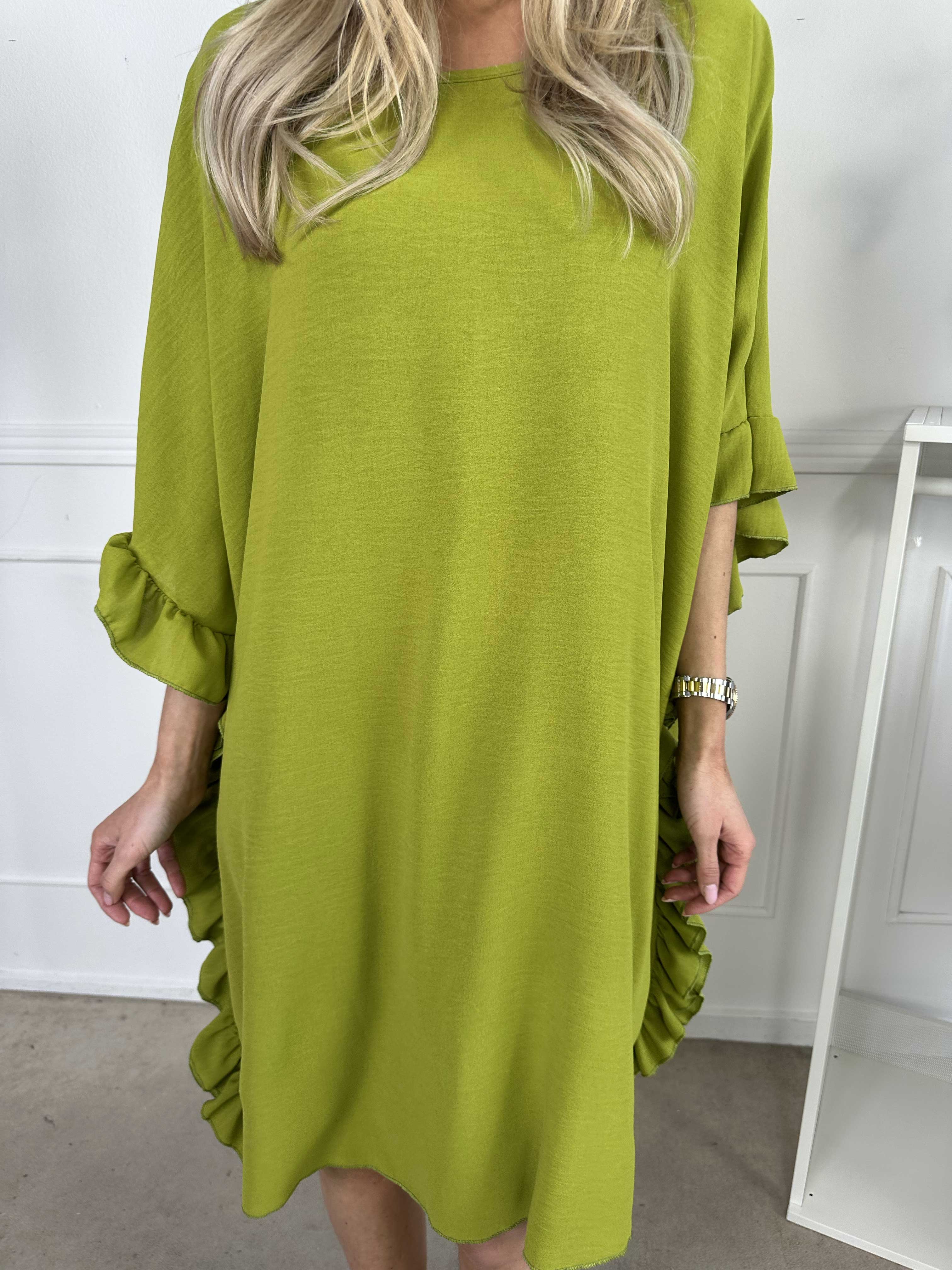 Cille - Sød tunika med flæsekanter i siderne