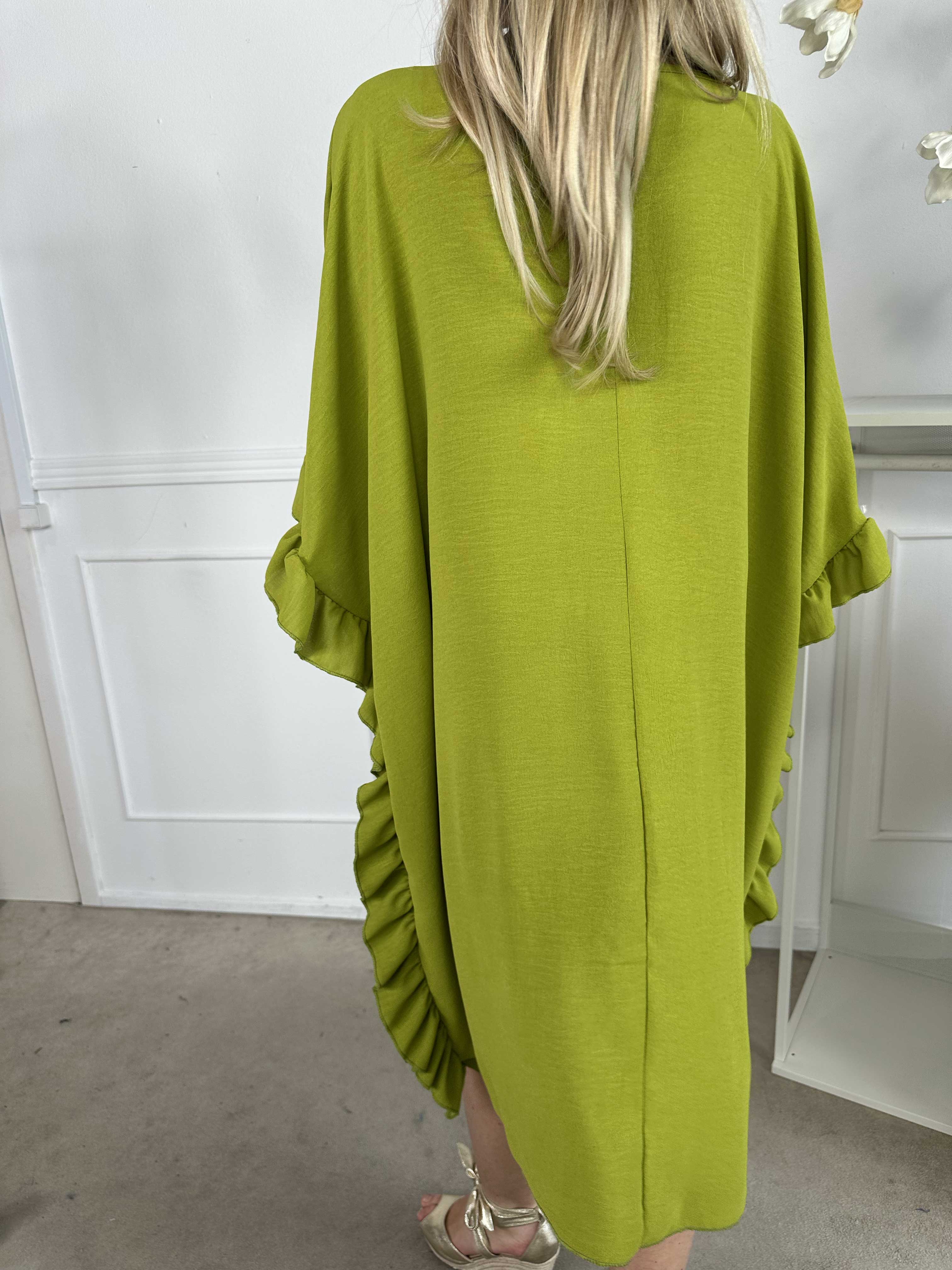 Cille - Sød tunika med flæsekanter i siderne