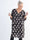 Claudia Print Dress - Plus size tunikakjole med print og lynlås