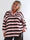Cressida - Plus size stribet bluse med skjortekrave