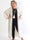 Deiene - Plus size kimono i silkelook med elegant blondekant for et sofistikeret udtryk