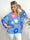 Destiny Flower - Bluse i chiffon med blomstermotiver