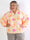 Diva - Mønstret plus size tunikaskjorte i blødt bomuldsbæk-og-bølge-stof