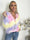 Duff - Sød fluffy cardigan i fine pastel farver