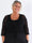 Elly - Let plus size cardigan i viskose med hulmønster