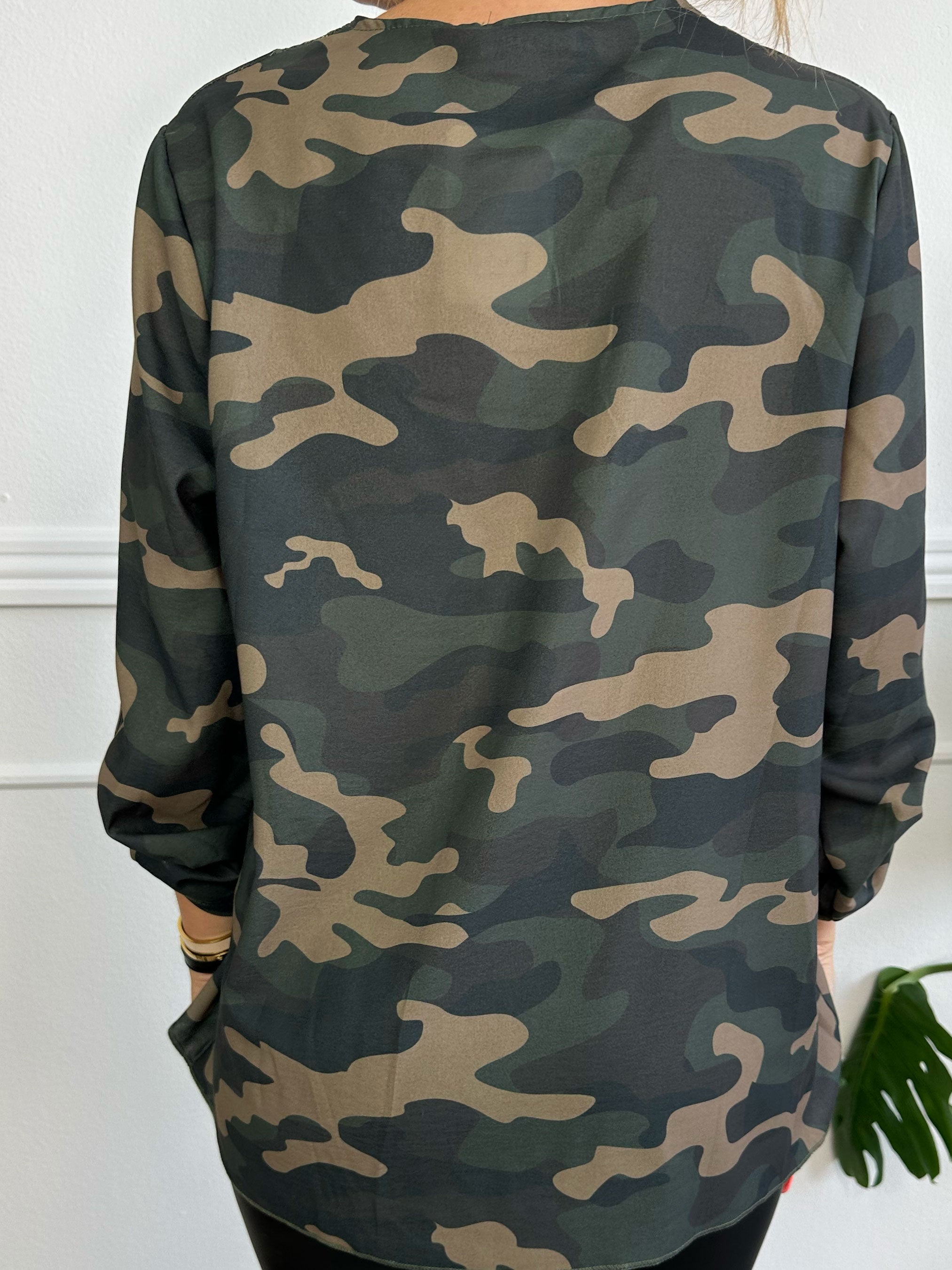 Elly Shirt - Simpel bluse med blondekant