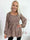 Elna Gold Shirt L/S - Elastisk bluse med guld print og smock over brystet