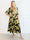 Elna Lemon - Lang elastisk kjole med citroner og smock over brystet