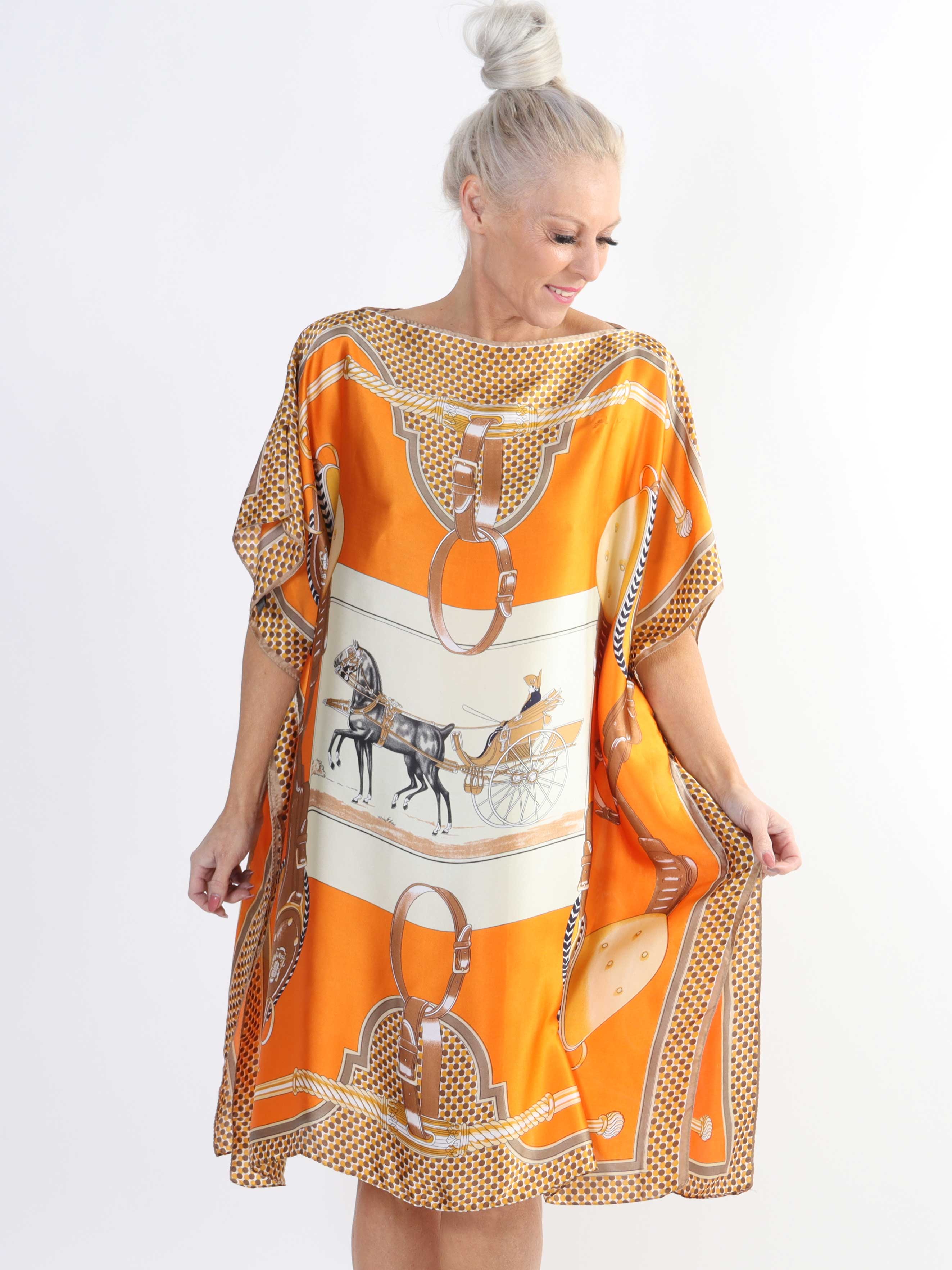 Emily - Let og luftig plus size tunika i viskose og silke