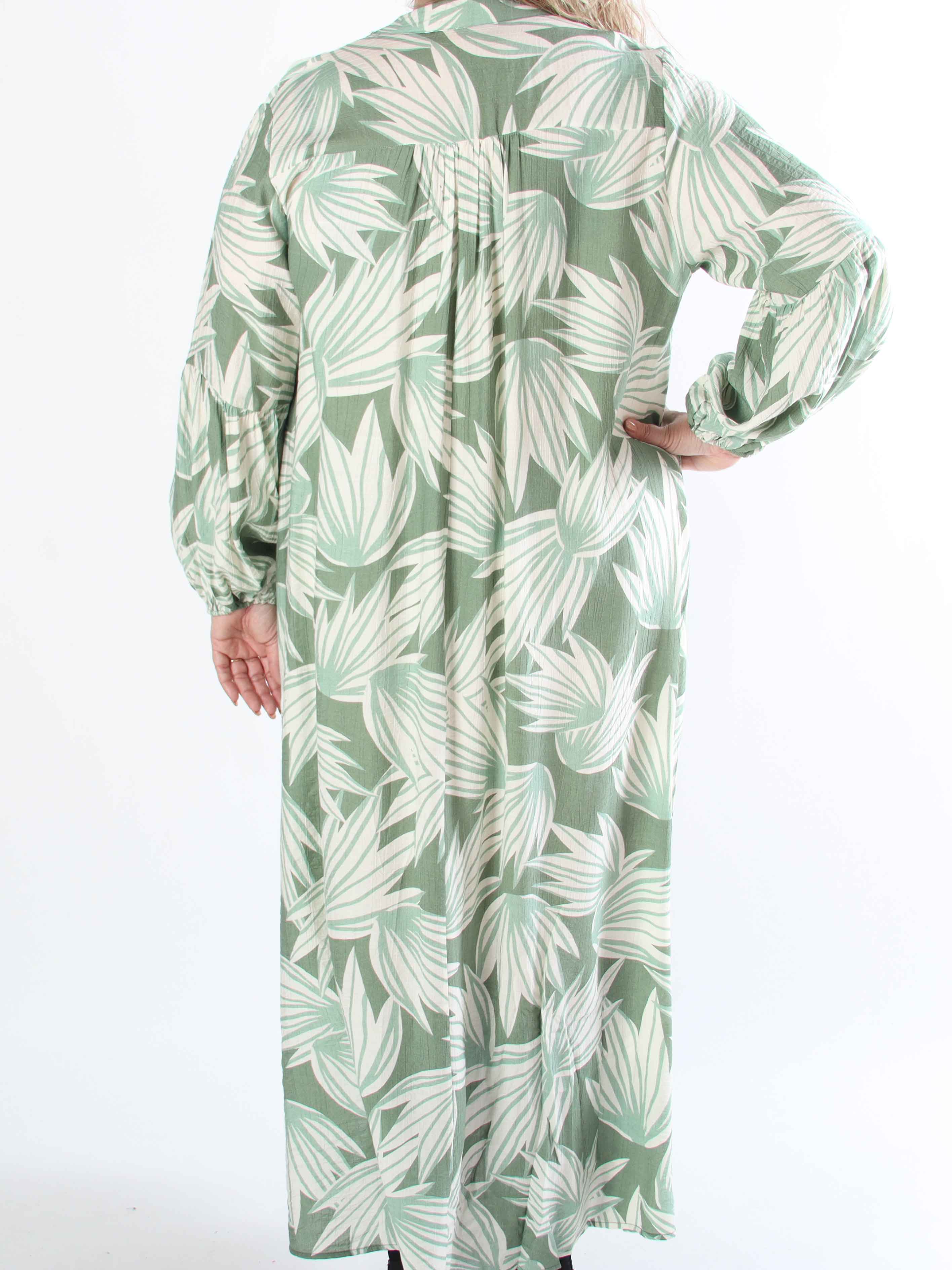 Emma - Sød lang boho viskosekjole i plus size