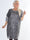 Eria - Plus size kjole med pailletter foran