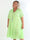 Evey - Plus size skjortekjole i a-form og transparent blonde