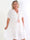 Evey - Plus size skjortekjole i a-form og transparent blonde