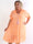Evey - Plus size skjortekjole i a-form og transparent blonde
