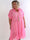 Evey - Plus size skjortekjole i a-form og transparent blonde