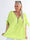 Frankie - Plus size tunika med lynlås og sløje på ærmerne