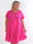 Gracia - Kort plus size t-shirt kjole i viskose med A-facon
