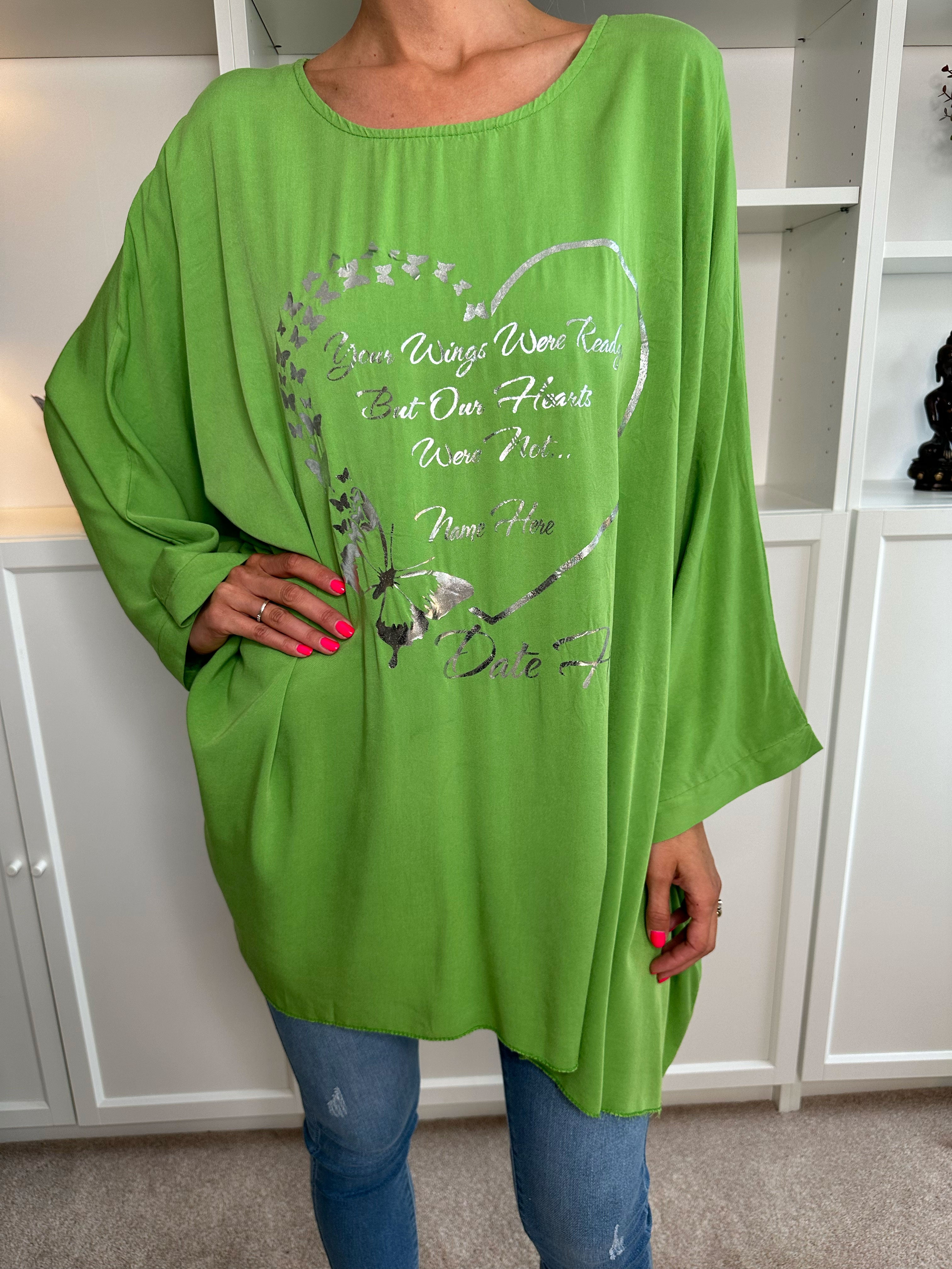 Hope Short - Cool oversize bluse med motiv foran