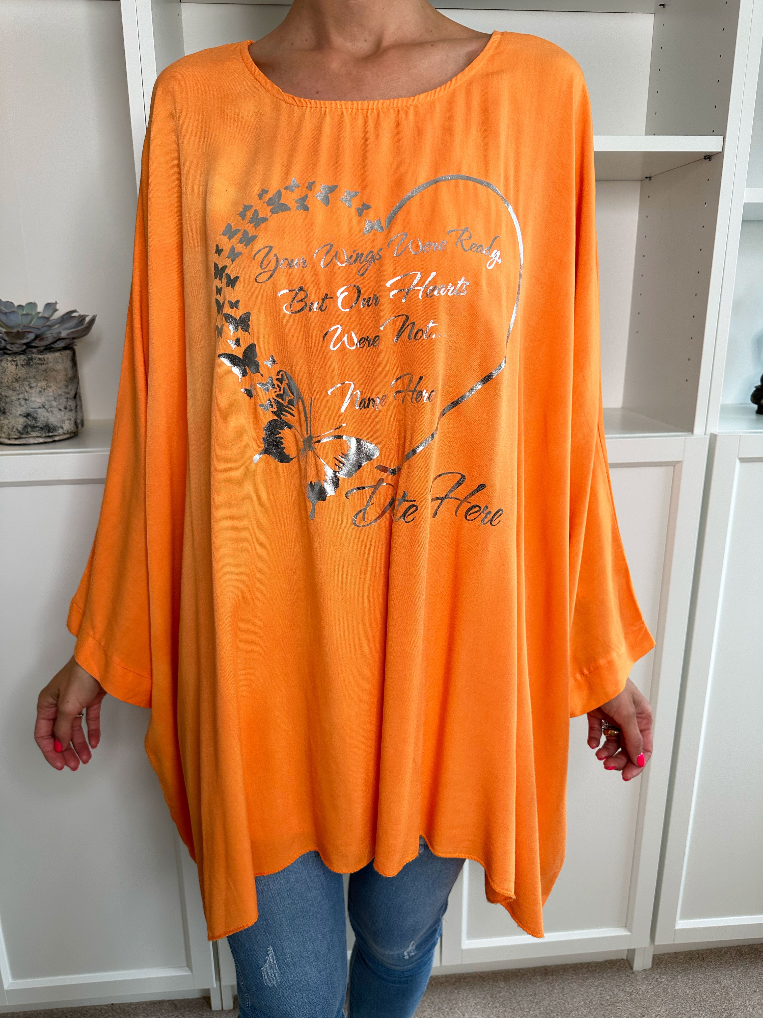 Hope Short - Cool oversize bluse med motiv foran