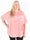 Mintu Stripe - Stribet plus size t-shirt med glittrende similisten
