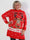 Rudy - Plus size julestrikkjole med rudolf på maven