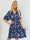 Pams Butterfly Short - Elastisk kjole med sommerfugleprint