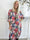 Miracle Floral Dress L/S - Elastisk blomstret kjole med lange ærmer