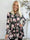 Kelly Flower Shirt - Elastisk bluse med smock henover brystet