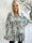 Kelly Flower Shirt - Elastisk bluse med smock henover brystet