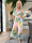 Pams Print Jumpsuit - Elastisk mønstret buksedragt med guld støv