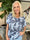 Miracle Butterfly - T-shirt med leopardprint, sommerfugl og elastik i bunden for et loose look